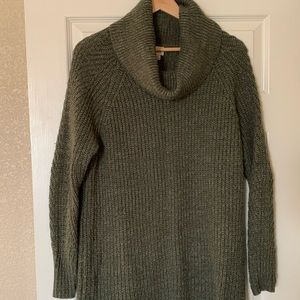 Green Cowl Neck Sweater